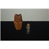 Image 5 : VINTAGE HAND CARVED WOODEN PERFUME BOTTLES (3 PCS)