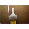 Image 1 : PORCELAIN CELEDON TIANQIUPING STYLE VASE, MOLDED DRAGON DESIGN AROUND BODY (13") (DOES NOT INCLUDE S