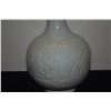 Image 4 : PORCELAIN CELEDON TIANQIUPING STYLE VASE, MOLDED DRAGON DESIGN AROUND BODY (13") (DOES NOT INCLUDE S