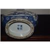 Image 4 : CHINESE BLUE & WHITE PORCELAIN MOON FLASK, PRUNUS & FAMILY SCENE; SIGNED (11 1/2") (DOES NOT INCLUDE