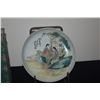 Image 2 : POLYCHROME ON PORCELAIN DISH W/CHINESE LADIES AT LEISURE; SIGNED W/BOX (5 5/8") (DOES NOT INCLUDE ST