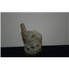 Image 2 : CHINESE NEPHRITE CARVING OF 2 MONKEYS W/PEACH OF LONGLIFE W/STAND (3 1/4")