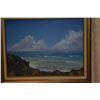 Image 2 : FRAMED OIL ON CANVAS, SEASCAPE BY BILL KAIWA (28" X 22 1/2")