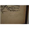 Image 3 : FRAMED WOOD ENGRAVING, MARC CHAGALL, 1968 (22" X 27 1/2")