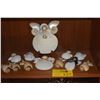 Image 2 : COLLECTION OF SHELL ANGEL ORNAMENTS (12 PCS) (DOES NOT INCLUDE STAND)