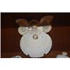 Image 3 : COLLECTION OF SHELL ANGEL ORNAMENTS (12 PCS) (DOES NOT INCLUDE STAND)