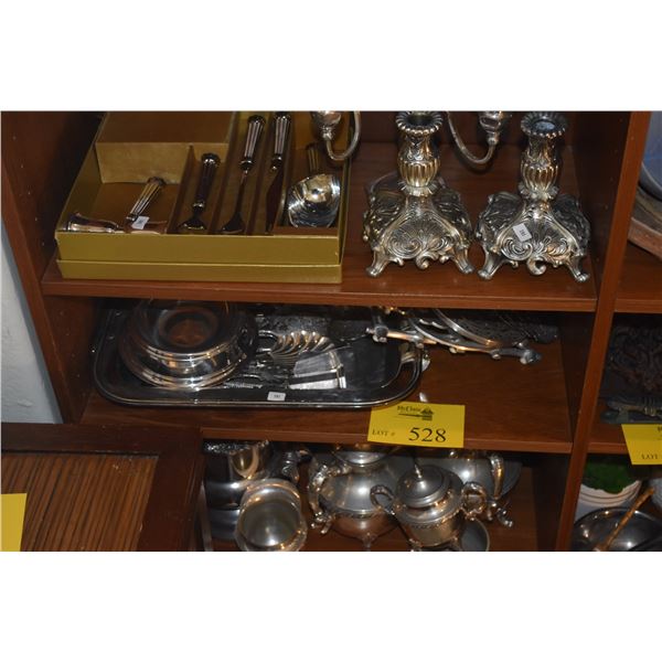 LARGE LOT SILVERPLATE (31 PCS)