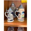 Image 6 : COLLECTION OF BEER STEINS (8 PCS)