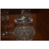 Image 2 : WATERFORD CRYSTAL CANDLE STICKS & WATERFORD CRYSTAL COVERED JAM JAR (3 PCS)
