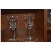 Image 3 : WATERFORD CRYSTAL CANDLE STICKS & WATERFORD CRYSTAL COVERED JAM JAR (3 PCS)