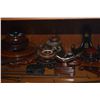 Image 3 : COLLECTION OF ASSORTED STANDS (WOOD, METAL, MAGNIFYING ACRYLIC) (34 PCS)