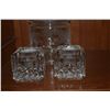Image 2 : WATERFORD CRYSTAL CANDLE STICK HOLDERS & ROYAL BRIERLY CUT CRYSTAL BISCUIT JAR (3 PCS)