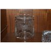 Image 3 : WATERFORD CRYSTAL CANDLE STICK HOLDERS & ROYAL BRIERLY CUT CRYSTAL BISCUIT JAR (3 PCS)