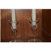 Image 4 : 6" VINTAGE WATERFORD CRYSTAL VASE, WATERFORD CRYSTAL CANDLE STICK HOLDERS & BOBECHE (7 PCS)