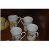 Image 2 : WINDSOR BONE CHINA CUPS & ASSORTED TEA CUPS W/SAUCERS (12 PCS)