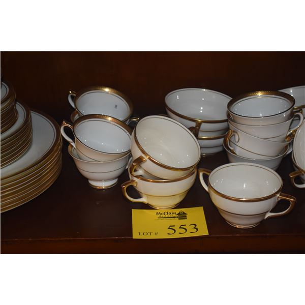 AYNSLEY FINE ENGLISH BONE CHINA, "ELIZABETH" PATTERN (47 PCS)