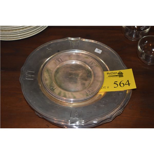 SILVERPLATE CHARGERS & PLATES (9 PCS)