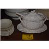Image 1 : WEDGWOOD "WELLESLEY" PATTERN IVORY CHINA PLATES, BOWLS, CUPS/SAUCERS & CERAMIC SOUP TUREENS (64 PCS)