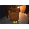 Image 1 : VINTAGE CHINESE WOVEN BASKET W/BEND WOOD HANDLE