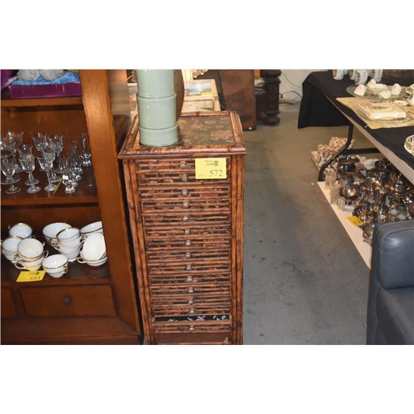 ASIAN 14 DRAWER CHEST (16 1/2" X 16" X 36")