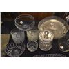 Image 3 : COLLECTION OF CRYSTAL & GLASS TRAYS, BOWLS, COVERED JAR & PITCHER (15 PCS)