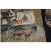 Image 5 : COLLECTION OF ASSORTED CHRISTMAS PLATES, NAPKIN RINGS, PLATTERS, DINNER BELLS, ASHTRAY & PILLOW CASE