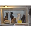 Image 1 : COLLECTION OF CAT STATUARY (6 PCS)