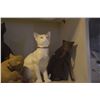 Image 2 : COLLECTION OF CAT STATUARY (6 PCS)