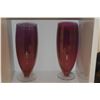 Image 3 : CRANBERRY GLASS STEMWARE (6 PCS)