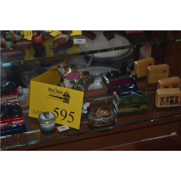COLLECTION OF CAT THEMED BOXES (16 PCS)