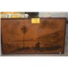Image 2 : FRAMED LACQUERED FABRIC ART