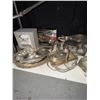 Image 2 : LARGE LOT: ASSORTED SILVERPLATE SERVING PIECES