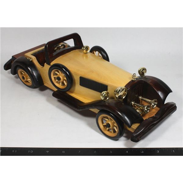 WOOD MERCEDIES MODEL CAR