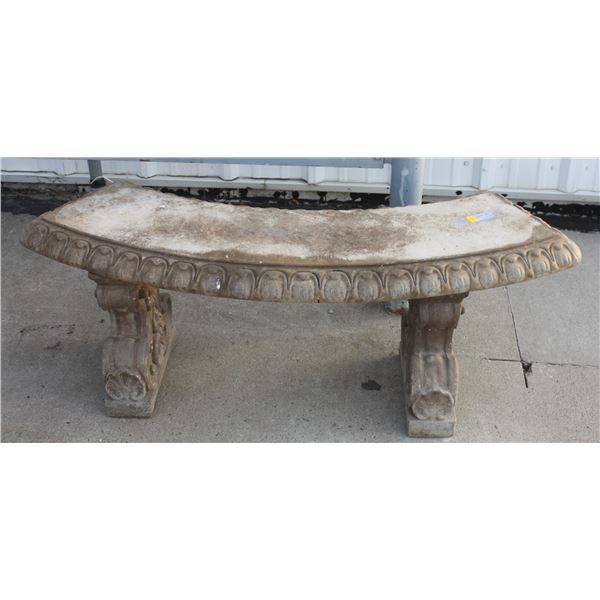 SMALL CEMENT GARDEN BENCH