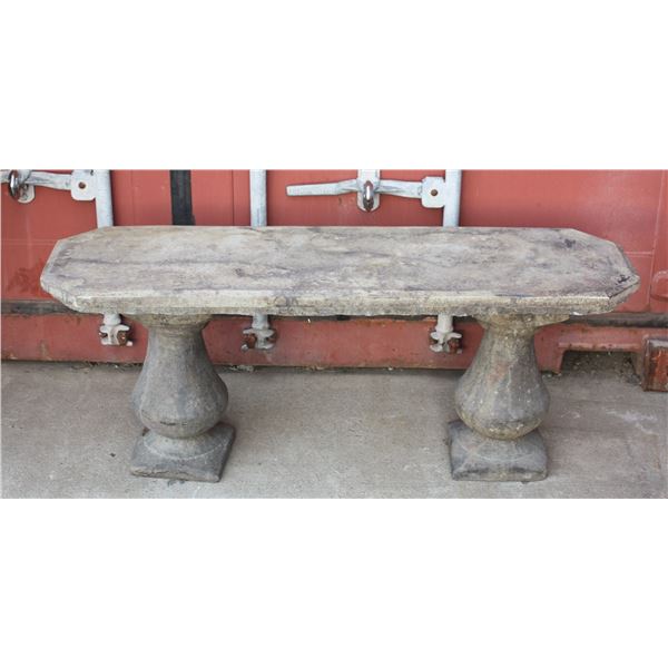 SMALL CEMENT GARDEN BENCH