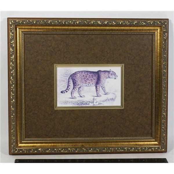 SMALL TIGER FRAMED ART 13" X 11"