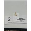 Image 1 : 14KT Gold "B" Pendant with Small Diamond Marked 14KT