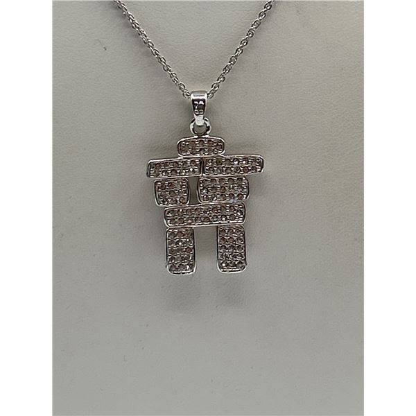 Sterling Sliver Necklace and Pendant Both Marked 925
