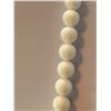 Image 4 : Vintage  Milk Glass Beaded Necklace 24" Long
