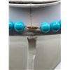 Image 5 : Turquoise Round Gemstone Beaded Round Hand Knotted Necklace 18" Long