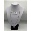 Image 1 : 24" Inch Long Sterling Silver Necklace Marked "Caco Sterling"