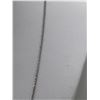 Image 2 : 24" Inch Long Sterling Silver Necklace Marked "Caco Sterling"