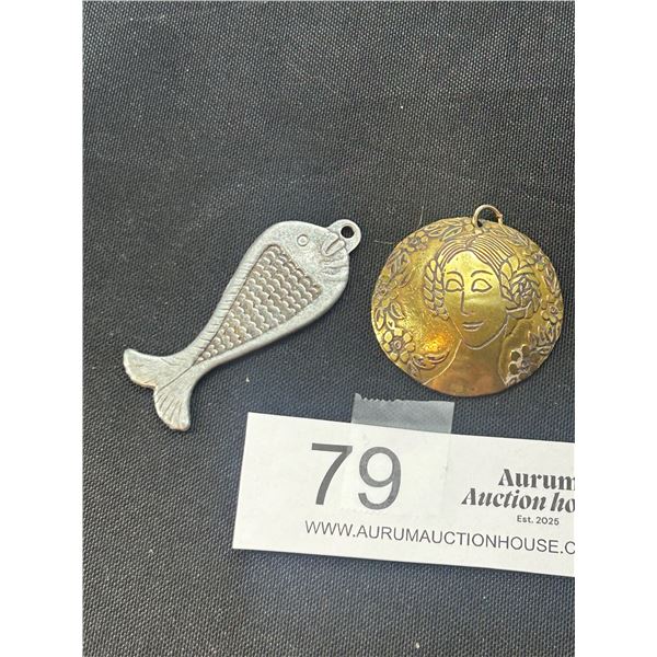 2 1960's-70's Pcs of Hippie Jewelry