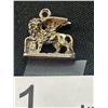 Image 2 : Heavy Winged Lion Sterling Charm