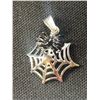 Image 1 : Very Cute Sterling Spider Web Pendant