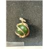 Image 2 : Nice Sterling + Jade Ball Pendant