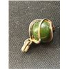 Image 3 : Nice Sterling + Jade Ball Pendant