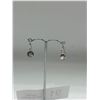 Image 4 : Blue Cats Eye + Sterling Earrings