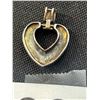 Image 3 : Cute Sterling + Marcasite Heart Pendant