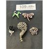 Image 1 : 5 Assorted Vintage Brooches and Pins